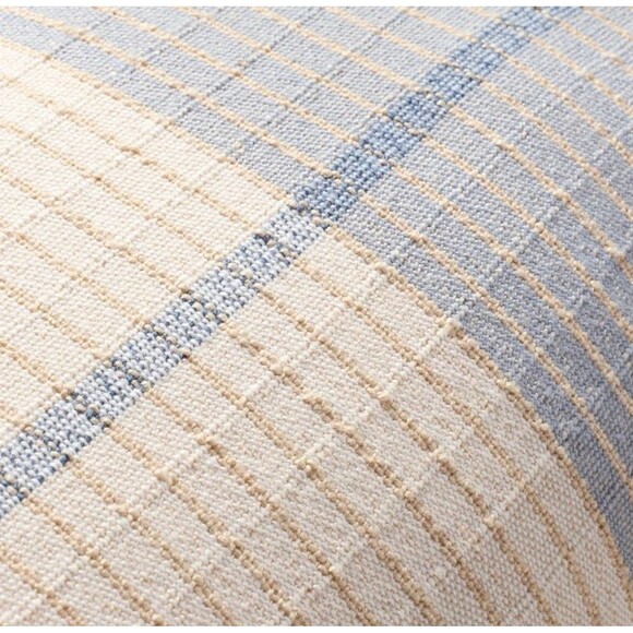 14"x36" Color Block Decorative Lumbar Throw Pillow Tan/Blue - Hearth & Hand - Picture 3 of 5
